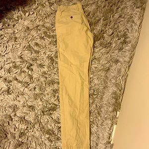 A brown slim fit chinos trouser for sale